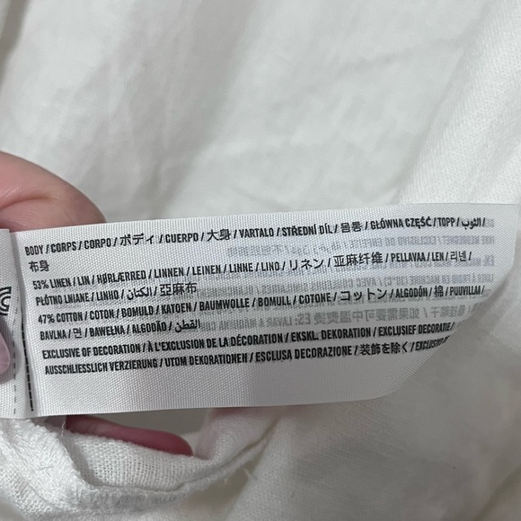 Oversized Abercrombie and Fitch Linen Blend button down shirt (little sheer) - Picture 3 of 4